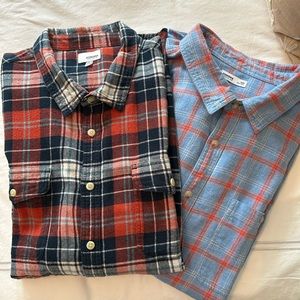 Mens bundle of 2 flannel shirts